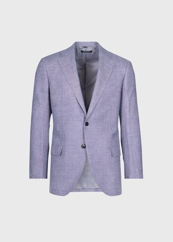 Paul Stuart Lightweight Silk & Linen Parquet Jacket