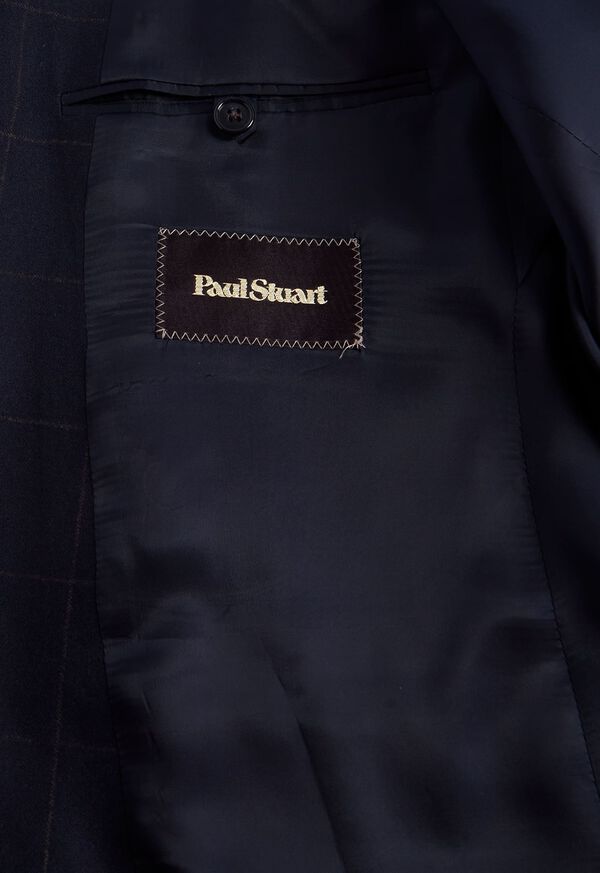Paul Stuart Super 170s Wool & Cashmere Windowpane Jacket, image 3