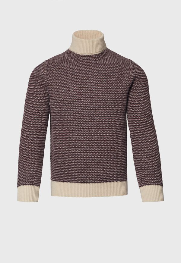 Paul Stuart Fancy Weave Turtleneck Sweater, image 1