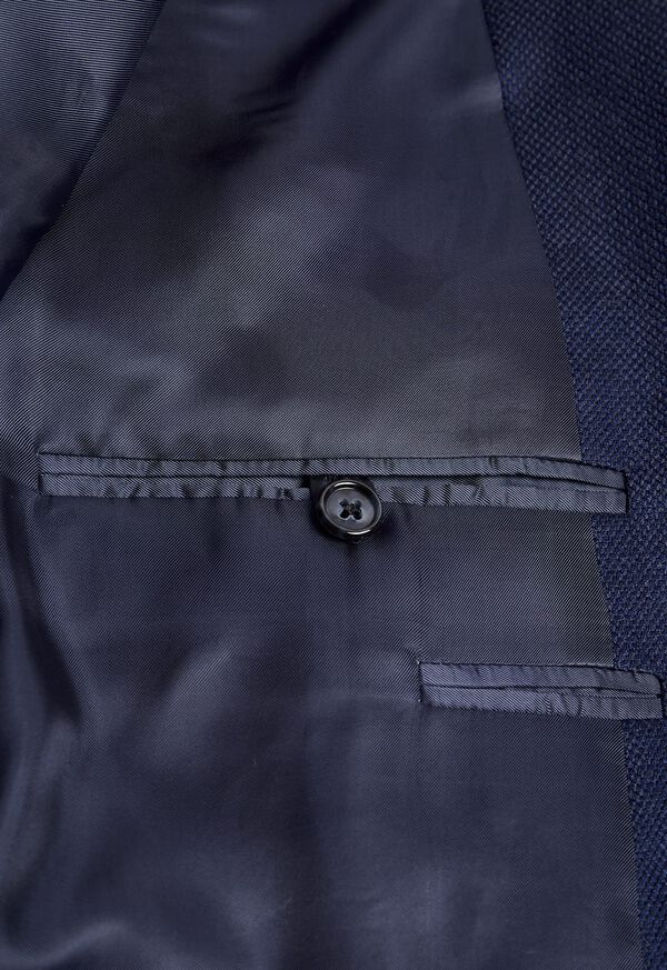 Paul Stuart Navy Hopsack Cashmere Silk Blazer, image 3