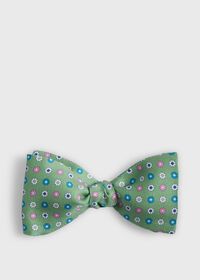 Paul Stuart Printed Silk Small Medallion Bow Tie, thumbnail 1