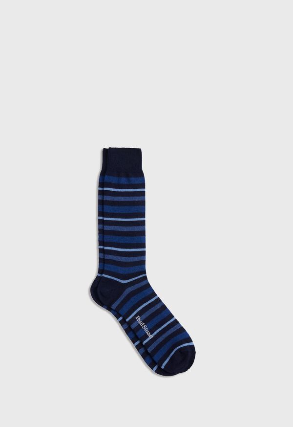Paul Stuart Wool Tonal Variegated Stripe Sock, image 1