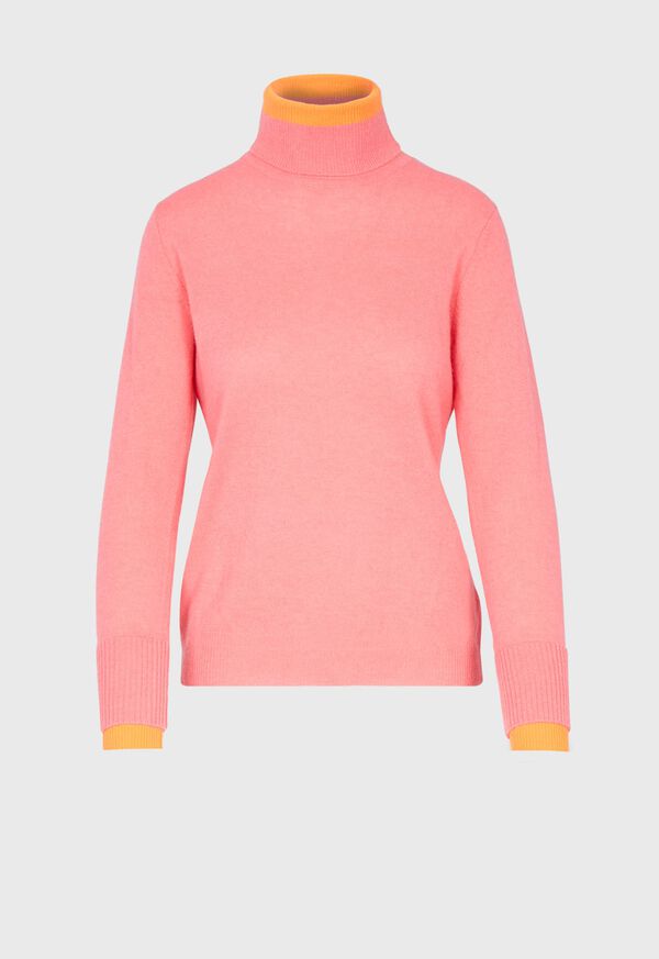 Paul Stuart Turtleneck with Contrast Tipping, image 1