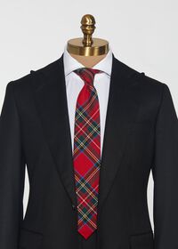 Paul Stuart Red Tartan Wool Tie, thumbnail 2