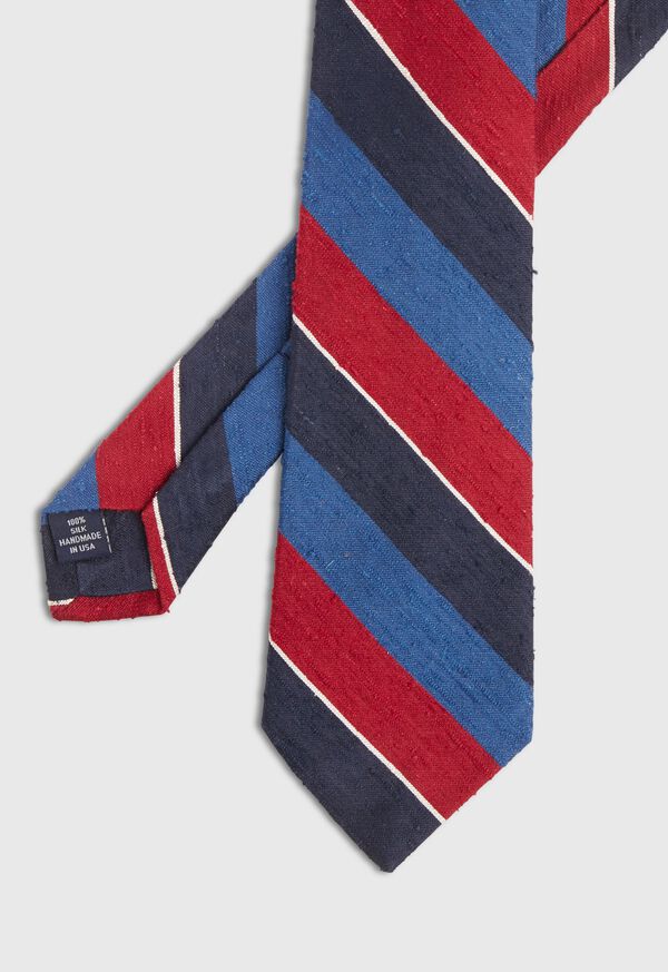 Paul Stuart Stripe Silk Skinny Tie, image 1