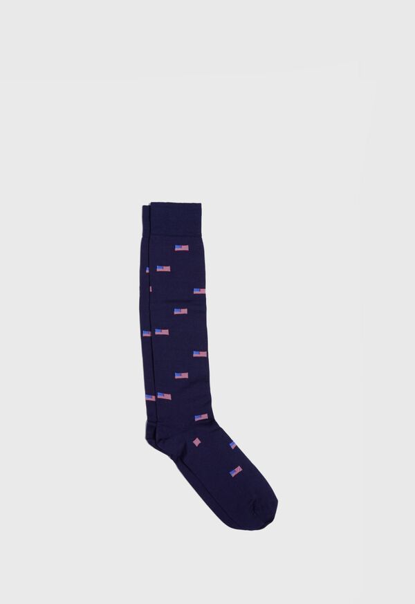 Paul Stuart American Flag Motif Sock, image 1