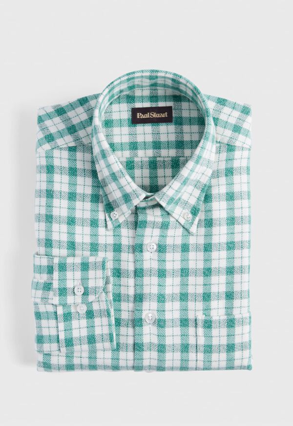 Paul Stuart Plaid Flannel Sport Shirt, image 1