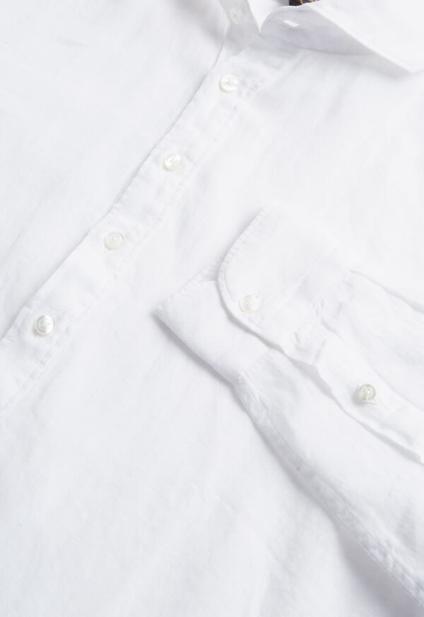 Paul Stuart Washed Linen Pullover Shirt, image 3