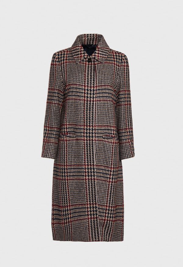 Paul Stuart Glen Plaid Tweed Cashmere Blend Coat, image 1