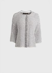 Paul Stuart Sweater Jacket with Fringe, thumbnail 1