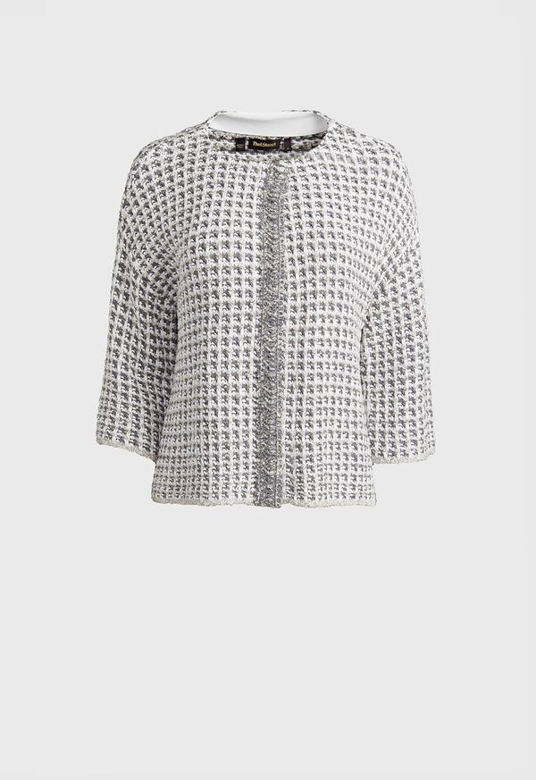 Paul Stuart Sweater Jacket with Fringe, image 1