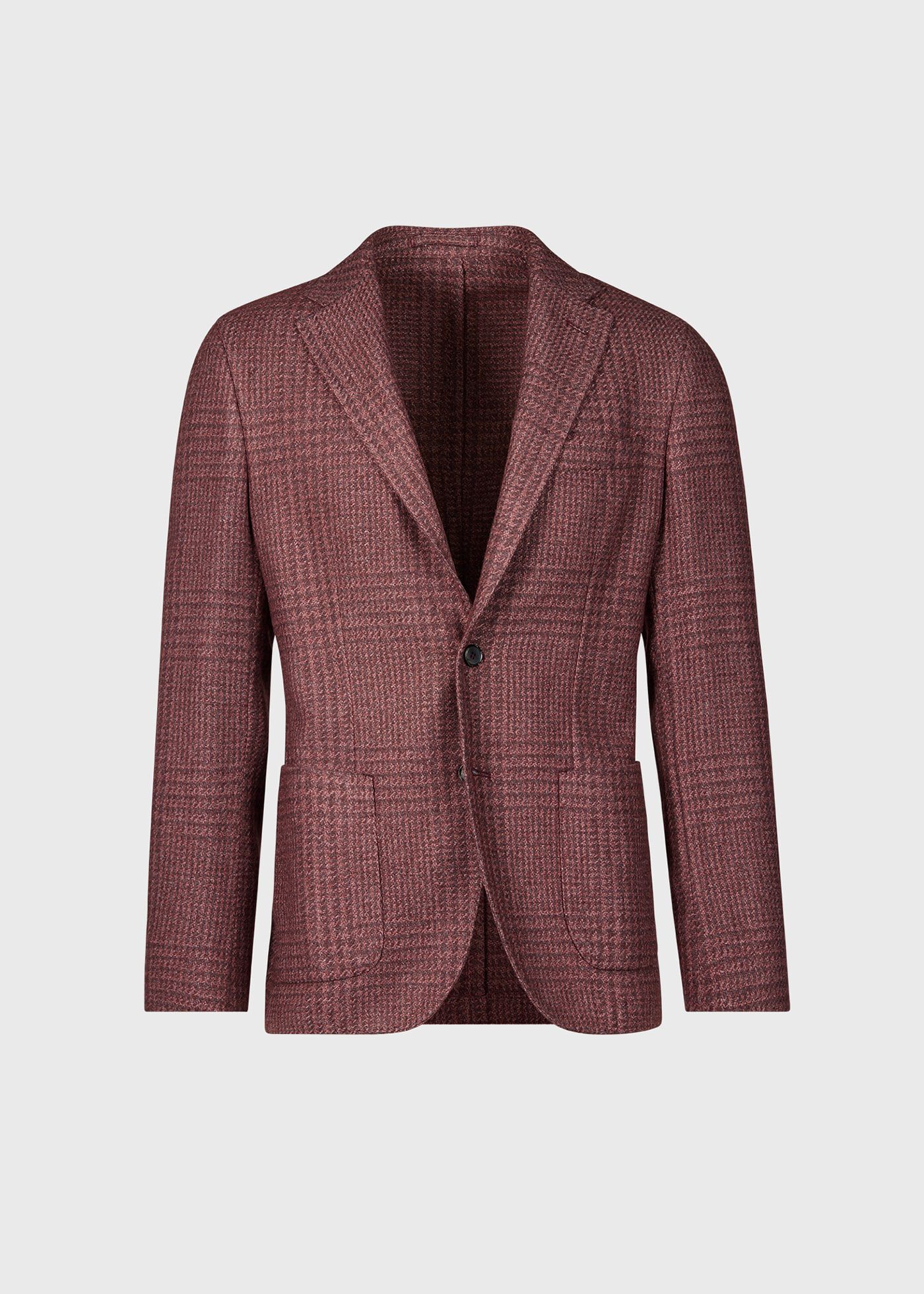 SUGARHILL PLAID BALMACAAN COAT（Wine）