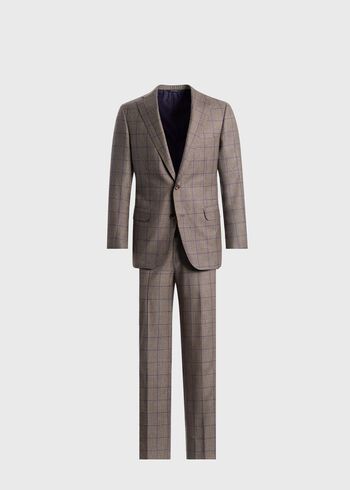 Paul Stuart Super 130s Wool Deco Plaid Suit
