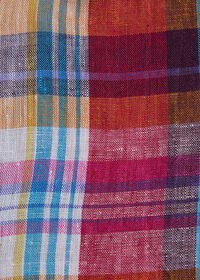 Paul Stuart Linen Madras Shirt, thumbnail 3