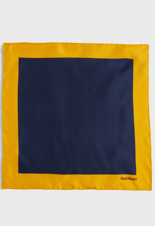 Paul Stuart Printed Silk Color Block Pocket Square, image 2
