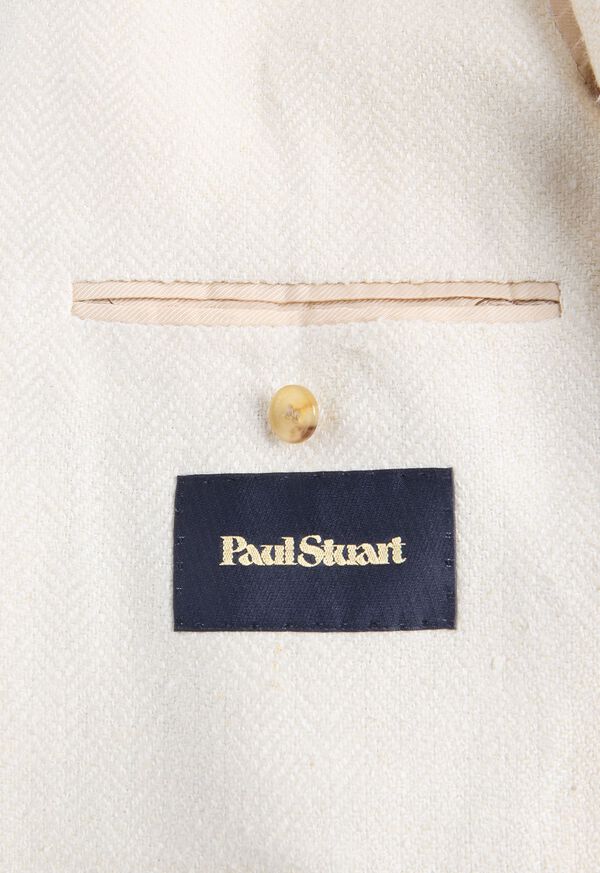 Paul Stuart Silk & Linen Herringbone Jacket, image 3
