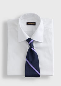 Paul Stuart Woven Silk Regimental Stripe Tie, thumbnail 2