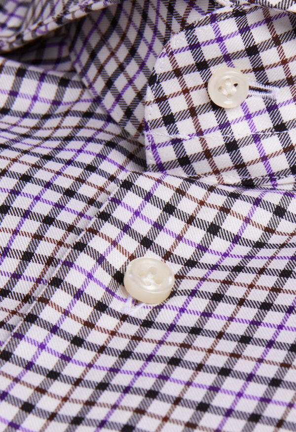 Paul Stuart Extreme Cutaway Collar Tattersall Shirt, image 2