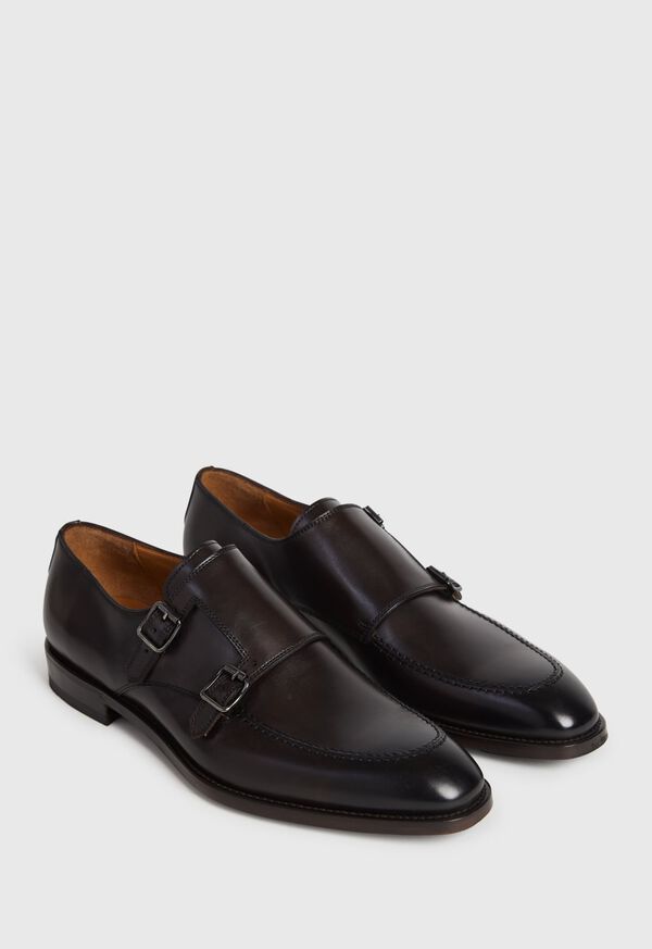 Paul Stuart Morgan Leather Double Monk Strap, image 3