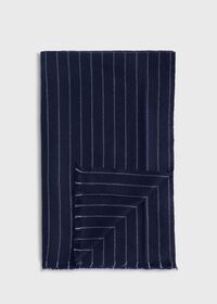 Paul Stuart Cashmere Chalk Stripe Scarf, thumbnail 2