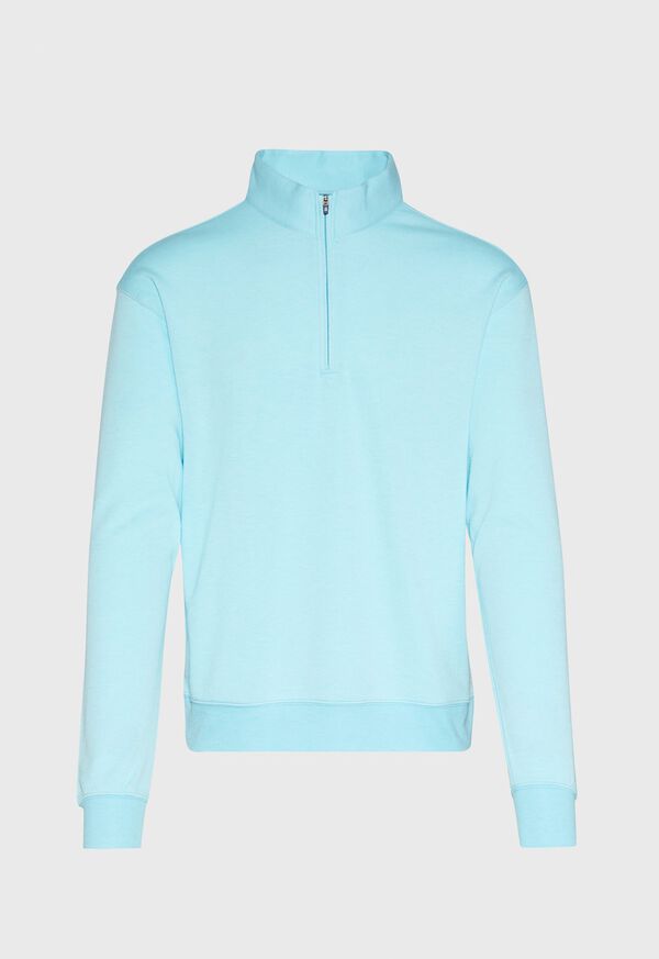 Paul Stuart Cotton Blend Quarter Zip Performance Pullover, image 1