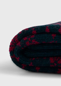 Paul Stuart Wool Blend Reindeer & Snowflake Sock, thumbnail 2