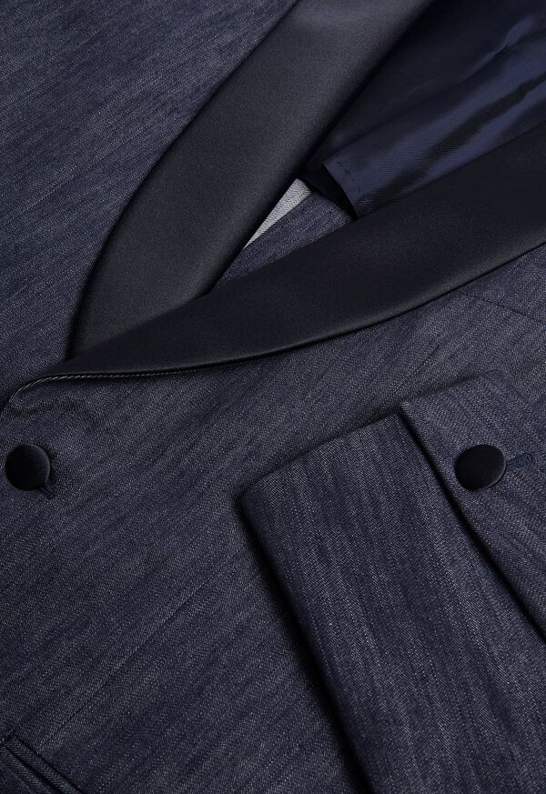 Paul Stuart Denim Single Breasted Formal Jacket, image 3