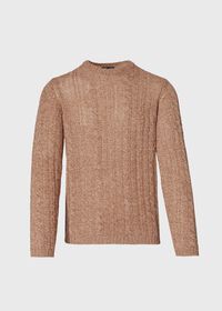 Paul Stuart Mélange Cable Crewneck Sweater, thumbnail 1