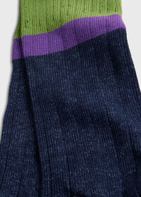 Paul Stuart Cotton Denim Melange Sport Sock, thumbnail 3