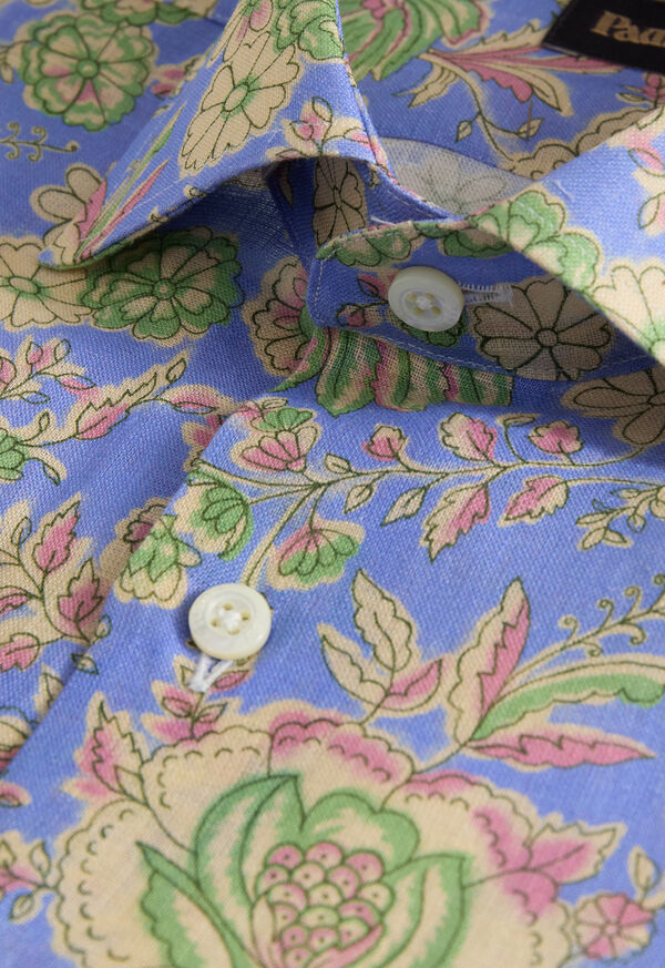 Paul Stuart Floral Printed Linen Shirt, image 2