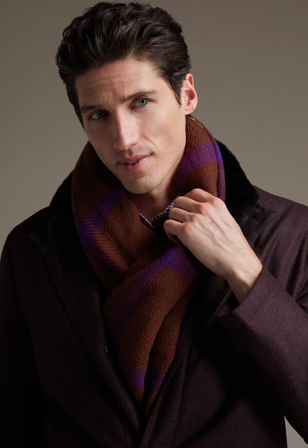 Paul Stuart Windowpane Scarf, image 2