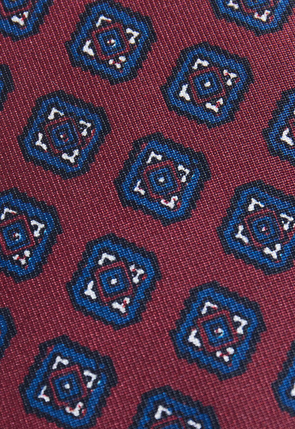 Paul Stuart Silk Medallion Print Tie, image 3