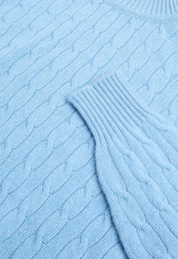 Paul Stuart Scottish Cashmere Cable Knit Turtleneck, image 2
