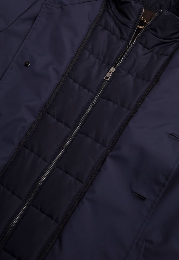Paul Stuart Microfiber Car Coat with Faux Vest, image 4