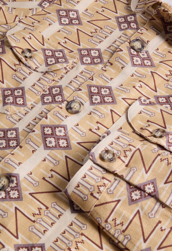 Paul Stuart Printed Linen Shirt Jacket, image 2