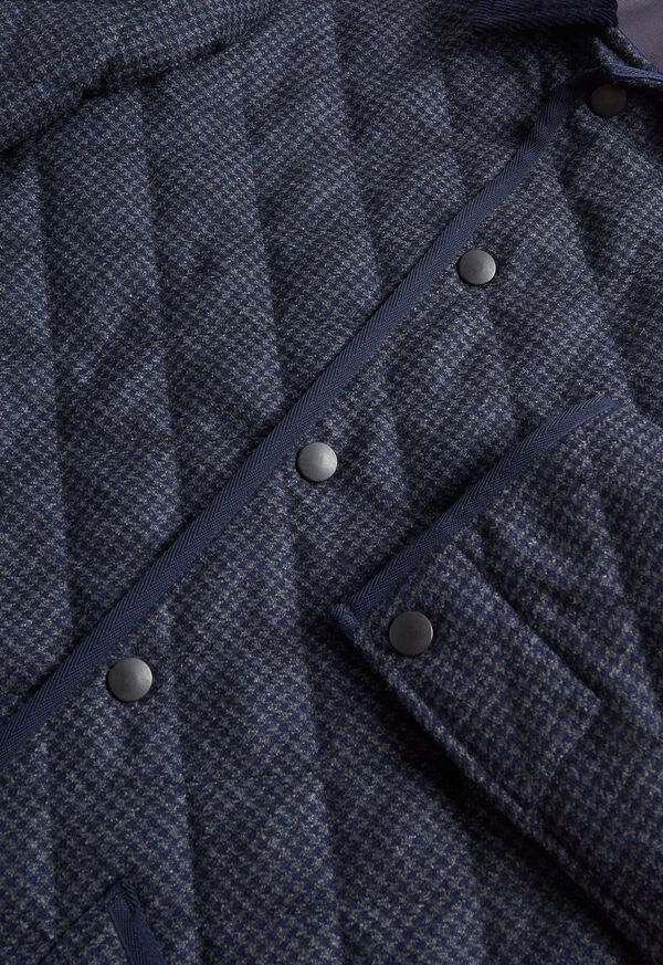 Paul Stuart Quilted Loden Barn Jacket with Corduroy Collar, image 3