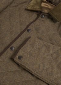 Paul Stuart Quilted Loden Barn Jacket with Corduroy Collar, thumbnail 2