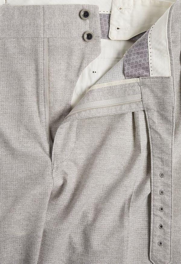 Paul Stuart Grey Solid Gurkha Pant, image 2