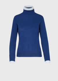 Paul Stuart Turtleneck with Contrast Tipping, thumbnail 1