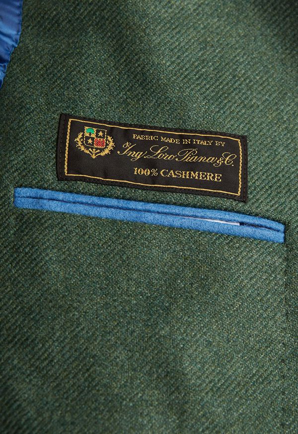 Paul Stuart Solid Cashmere Green Blazer, image 3