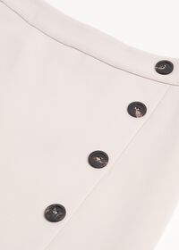 Paul Stuart Ponte Button Front A-line Skirt, thumbnail 2