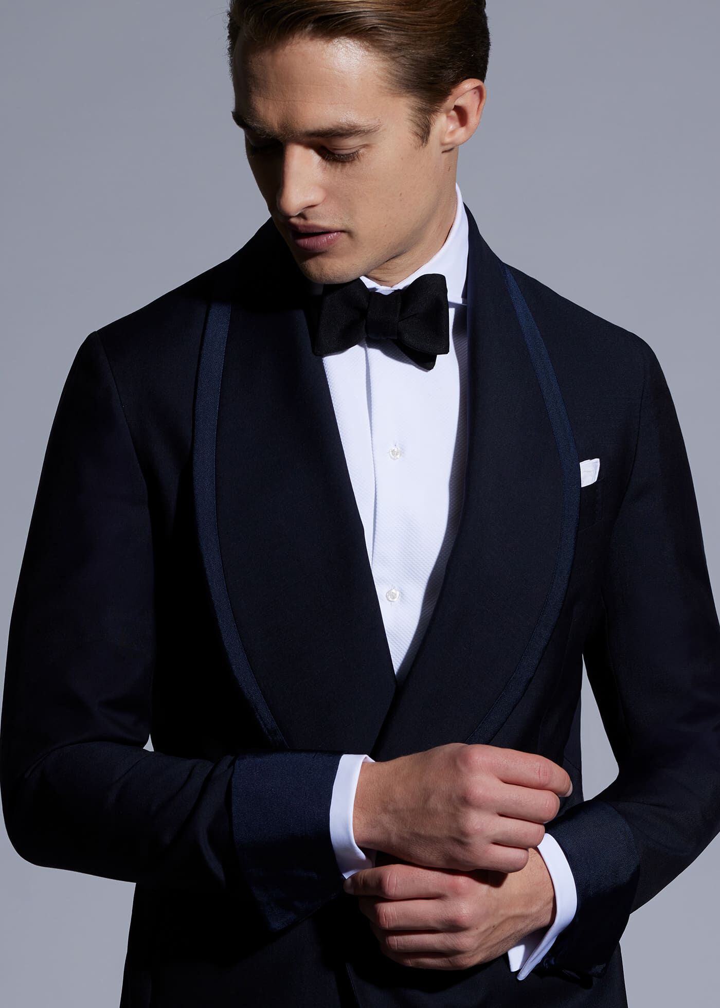Tuxedo shirt front top