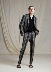 Paul Stuart Linen Exotic Stripe Pant, thumbnail 4