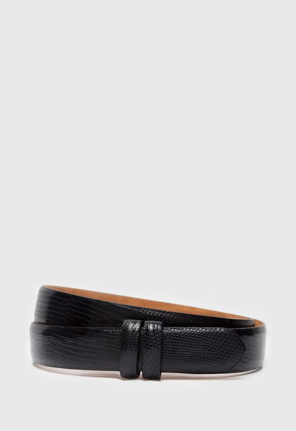 Paul Stuart Lizard Slide Strap Belt, image 1