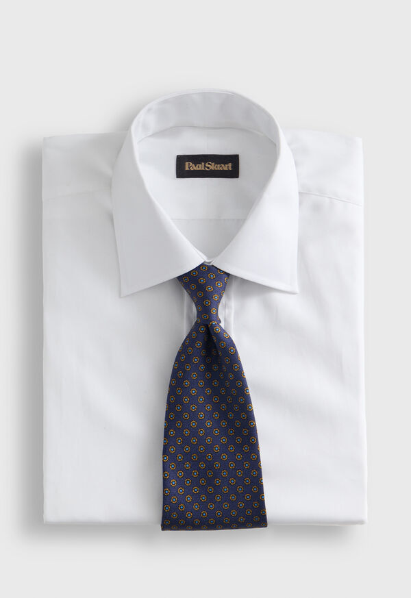 Paul Stuart Micro Medallion Printed Silk Tie, image 2