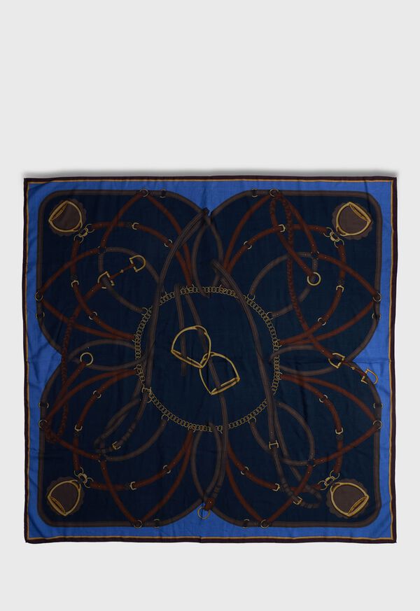 Paul Stuart Belt & Buckle Printed Scarf, image 3