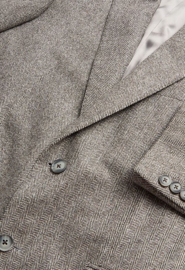 Paul Stuart Wool and Cashmere Herringbone Paul Jacket, image 2