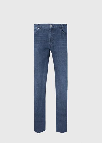 Paul Stuart Five Pocket Cotton and Cashmere Denim Pant