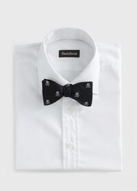Paul Stuart Woven Silk Skull & Bone Bowtie, thumbnail 2