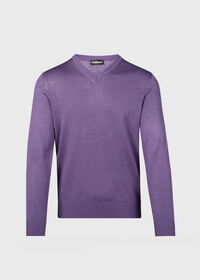 Paul Stuart Silk V-Neck Sweater, thumbnail 1